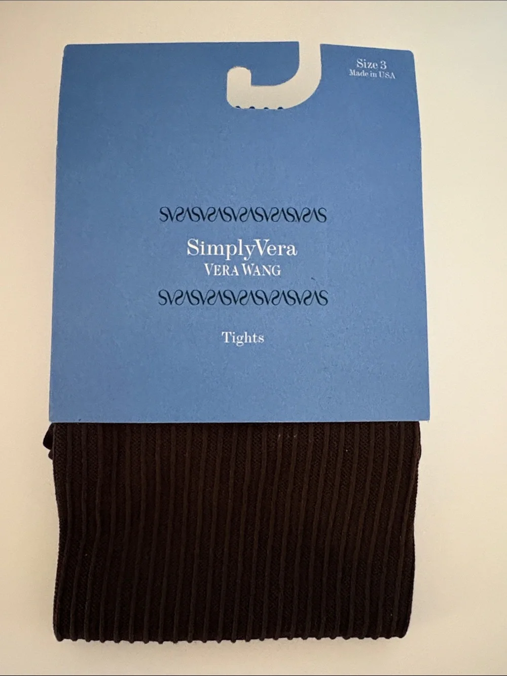 Simply Vera Vera Wang Ribbed Tights - Dark Brown